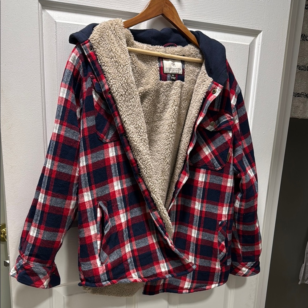 Legendary Whitetails Red and Blue Plaid Jacket